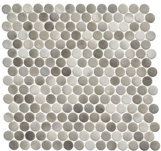 Bella Glass Tiles Polka Dots PLK64 Enlightened Sky