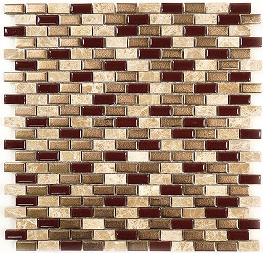 Bella Glass Tiles Porcello Series Autumn Acorns