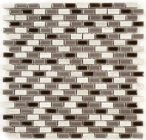 Bella Glass Tiles Porcello Series Silver Fox