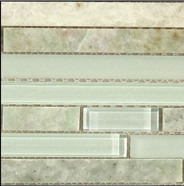 Bella Glass Tiles Random Brick Series SES02 Frosted Dusk Close Up