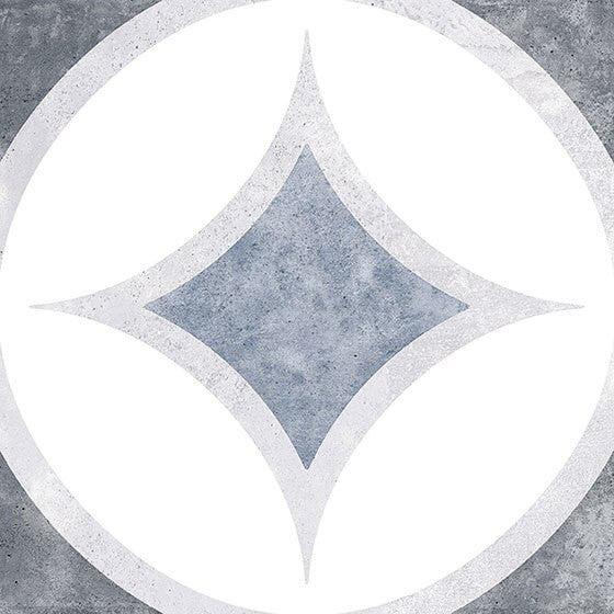 Bella Glass Tiles Retro Nueve Ocean Star Encaustic Look