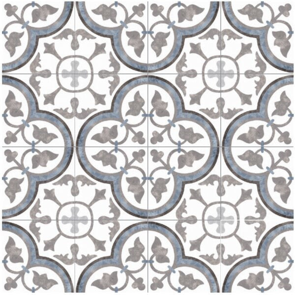 Bella Glass Tiles Retro Nueve Paris Spring Encaustic Look