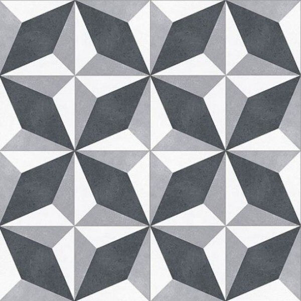 Bella Glass Tiles Retro Nueve Zero Gravity Encaustic Look