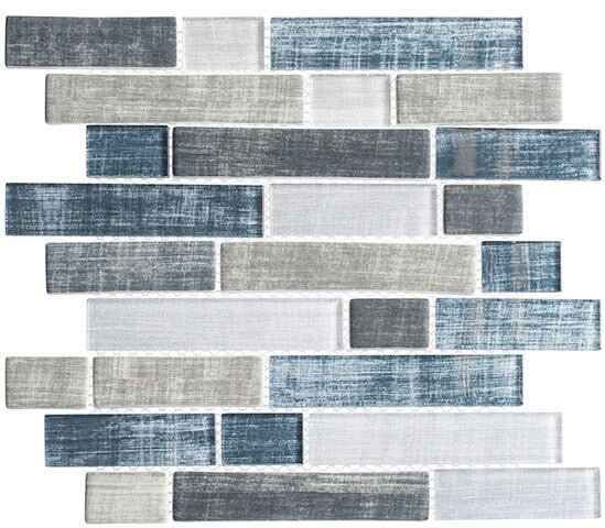 Bella Glass Tiles Textile Series Blue Denim TXT-6411