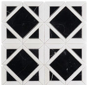 Bella Glass Tiles Wright Windows Series WRW-105 Onyx Night