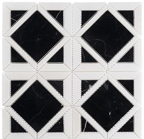 Bella Glass Tiles Wright Windows Series WRW-105 Onyx Night