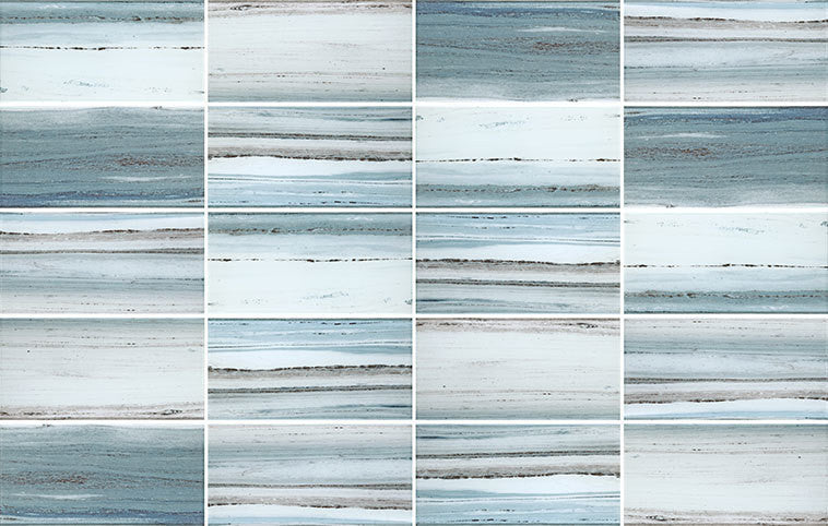 Bella Glass Tiles Yosemite YSM-081 Coyote Blue Subway Tile