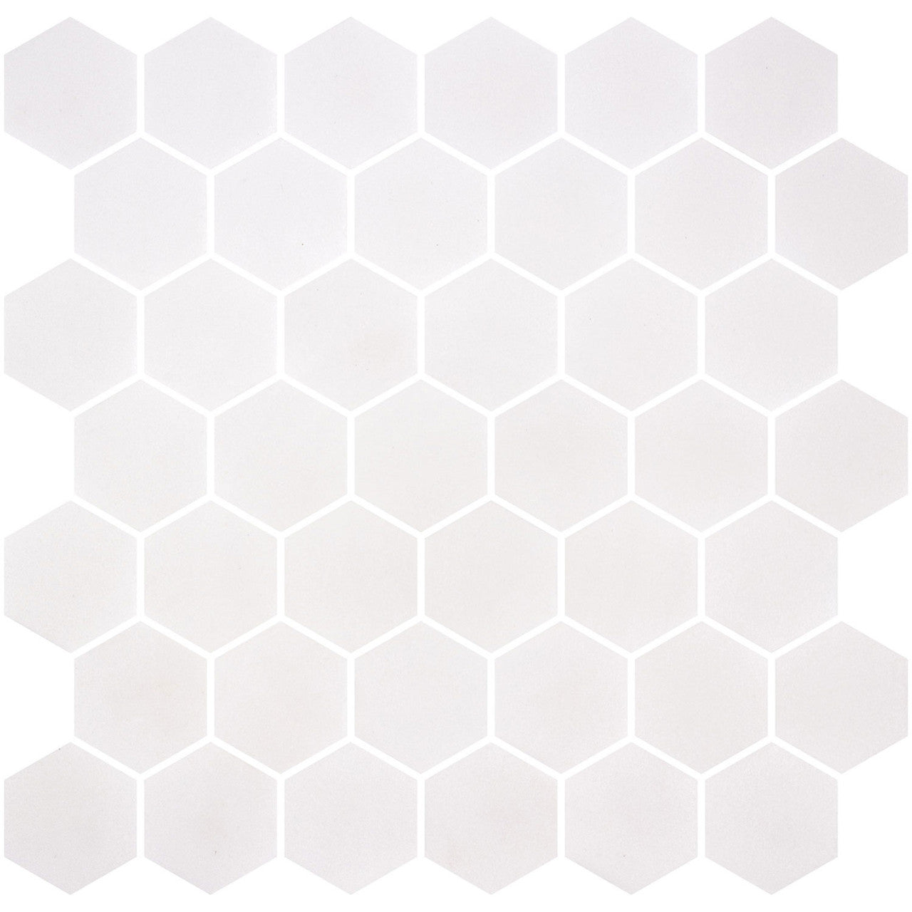 Onix Mosaico Hearth Palace Hexagon Stone Glass White HP2HSGW
