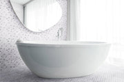Bella Glass Tiles Hearth Palace Hexagon Blend Fossil HP1HBF bathroom tiles