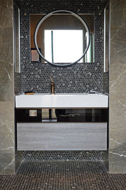Onix Mosaico hearth palace hexagon matte marquina HP1HMMAR bathroom tiles