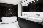 Onix Mosaico Hearth Palace hexagon Matte Venato White HP1HMVW bathroom tiles