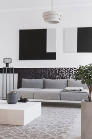 Onix Mosaico Hearth Palace Hexagon Stone Glass Opale Black HP2HSGOB wall tile