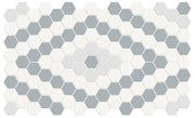 Anatolia Soho Mosaic Tile hexagon diamond pattern afternoon blend 4501-0558-0 single sheet