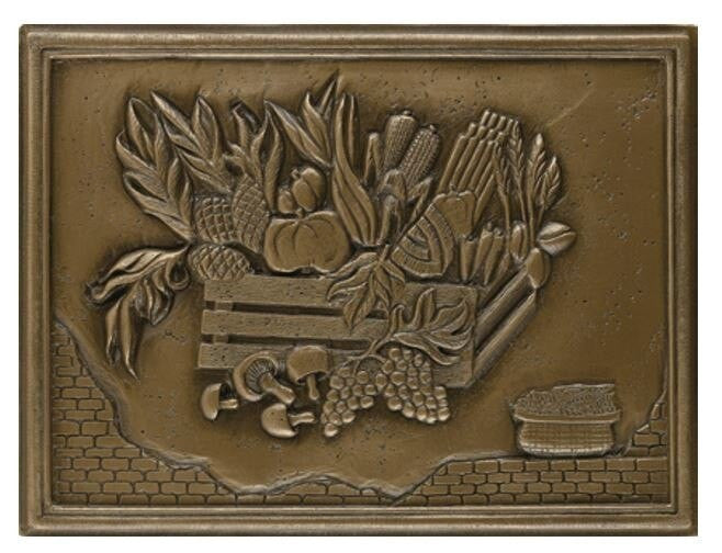 My Tile Backsplash Bronze Crops Plaque