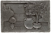 My Tile Backsplash Silver Italian Scene Plaque