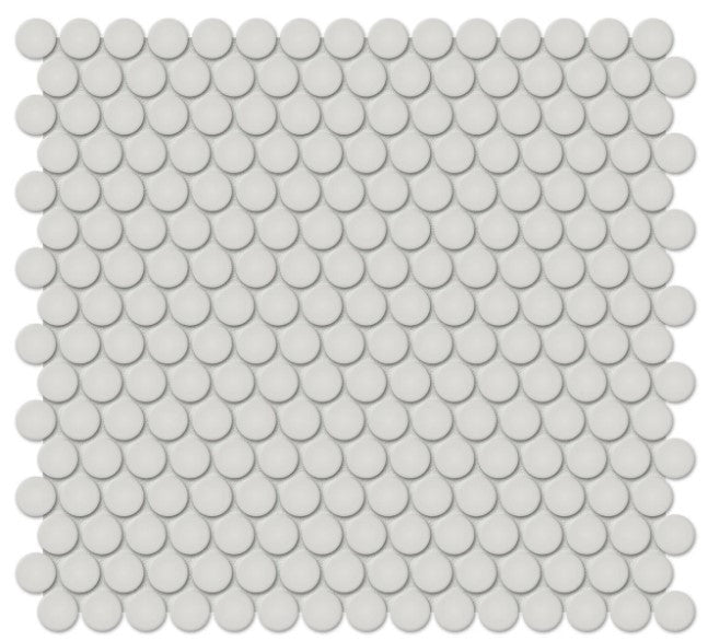 Anatolia Soho Penny Round 4501-0262-1 glossy halo grey