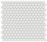 Anatolia soho penny round 4501-0428-0 glossy vintage grey mosaic