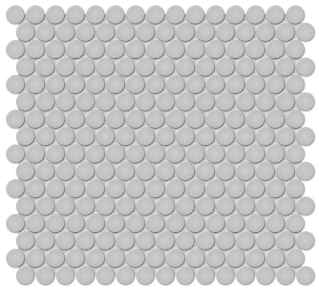 Anatolia Soho penny round 4501-0430-0 glossy loft grey