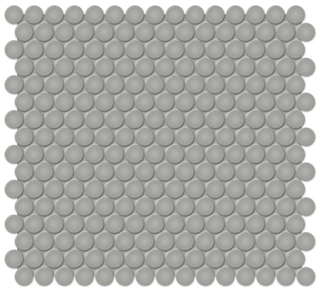 Anatolia Soho Penny round 4501-0431-0 glossy cement chic mosaic