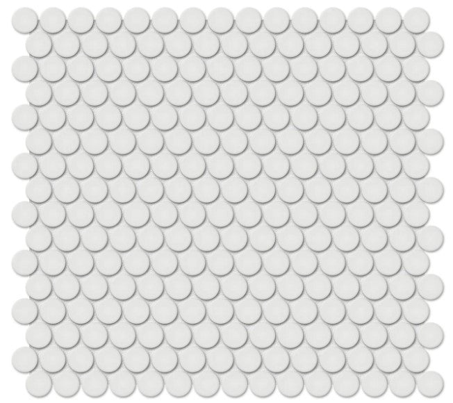 Anatolia Soho penny round 4501-0436-0 matte vintage grey mosaic