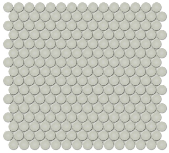 Anatolia Soho penny round 4501-0442-0 matte soft sage mosaic