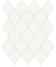 Anatolia Soho Tiles Scallop Mosaic tile 4501-0512-0 GLOSSY Canvas White