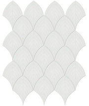 Anatolia Soho Tiles Scallop Mosaic Tile 4501-0513-0 GLOSSY Vintage Grey
