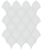 Anatolia Soho Tiles Scallop Mosaic Tile 4501-0514-0 GLOSSY Gallery Grey
