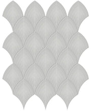 Anatolia Soho Tiles Scallop Mosaic Tile 4501-0516-0 GLOSSY Loft Grey