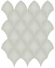 Anatolia Soho Tiles Scallop Mosaic Tile 4501-0517-0 GLOSSY Soft Sage