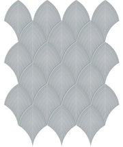 Anatolia Soho Tiles Scallop Mosaic Tile 4501-0518-0 GLOSSY Cloud Blue