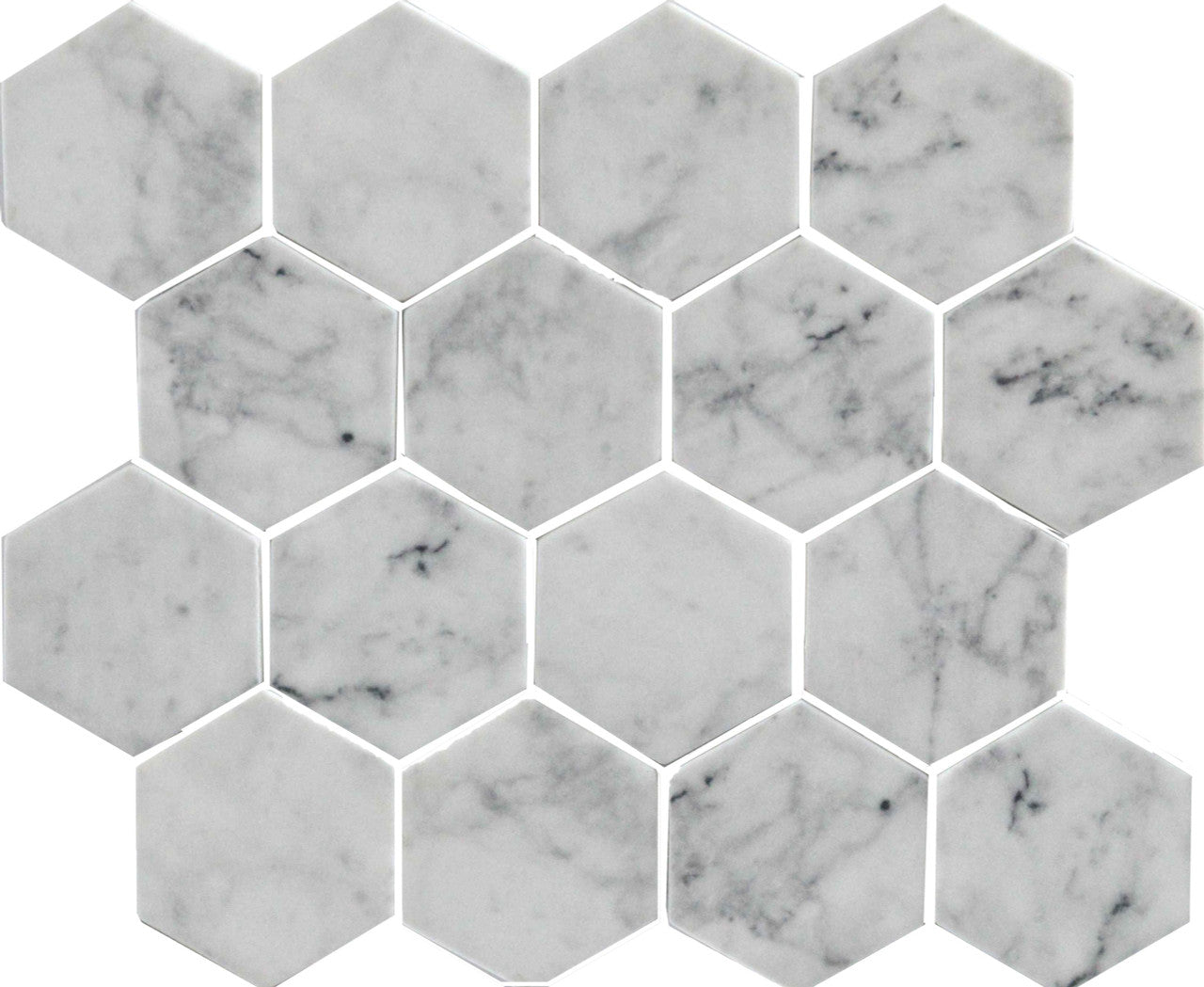 Boho Carrara Classico Hexagon Mosaic SSA-1220