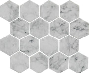 Boho Carrara Classico Hexagon Mosaic SSA-1220