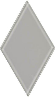 UBC 4.5 inch Glass Diamond Tile Whisper Gray