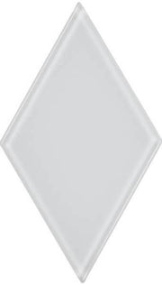 UBC 4.5 inch Glass Diamond Tile White 444-322