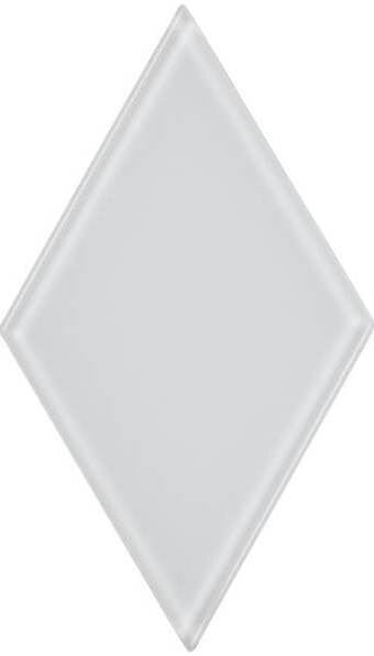 UBC 4.5 inch Glass Diamond Tile White 444-322