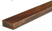 Antique copper 1x12 metal liner bar, matte brown finish, for kitchen backsplash accent trim