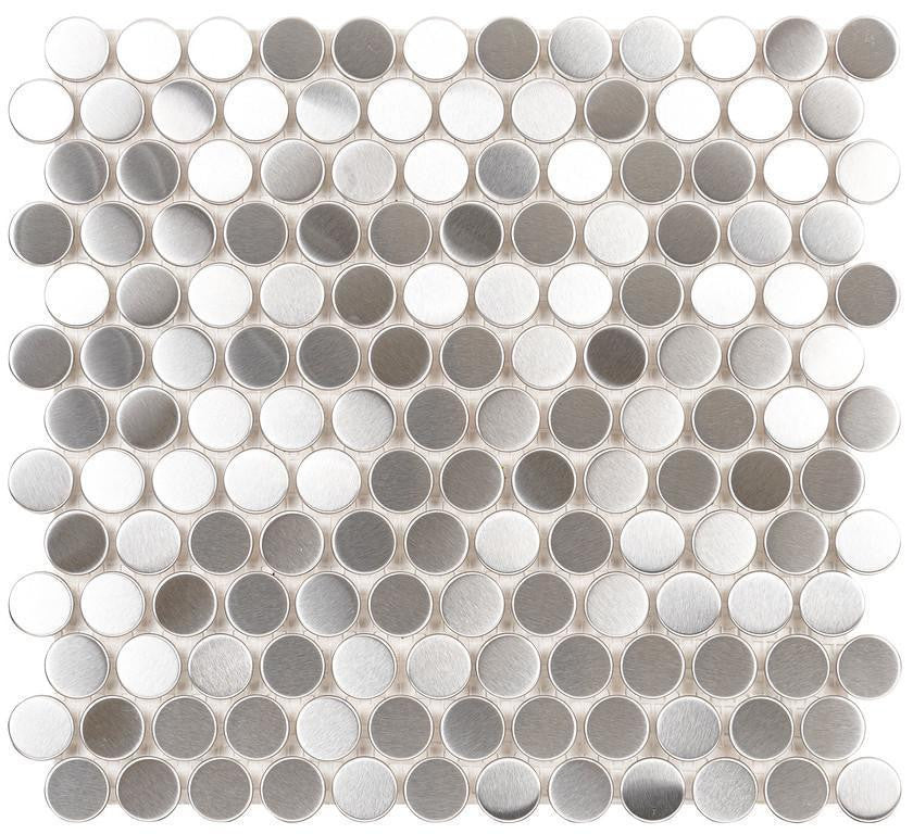 UBC Stainless Steel Tile Backsplash Nickel Mosaic 411-016