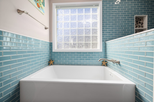 how high to place bathroom wall tiles