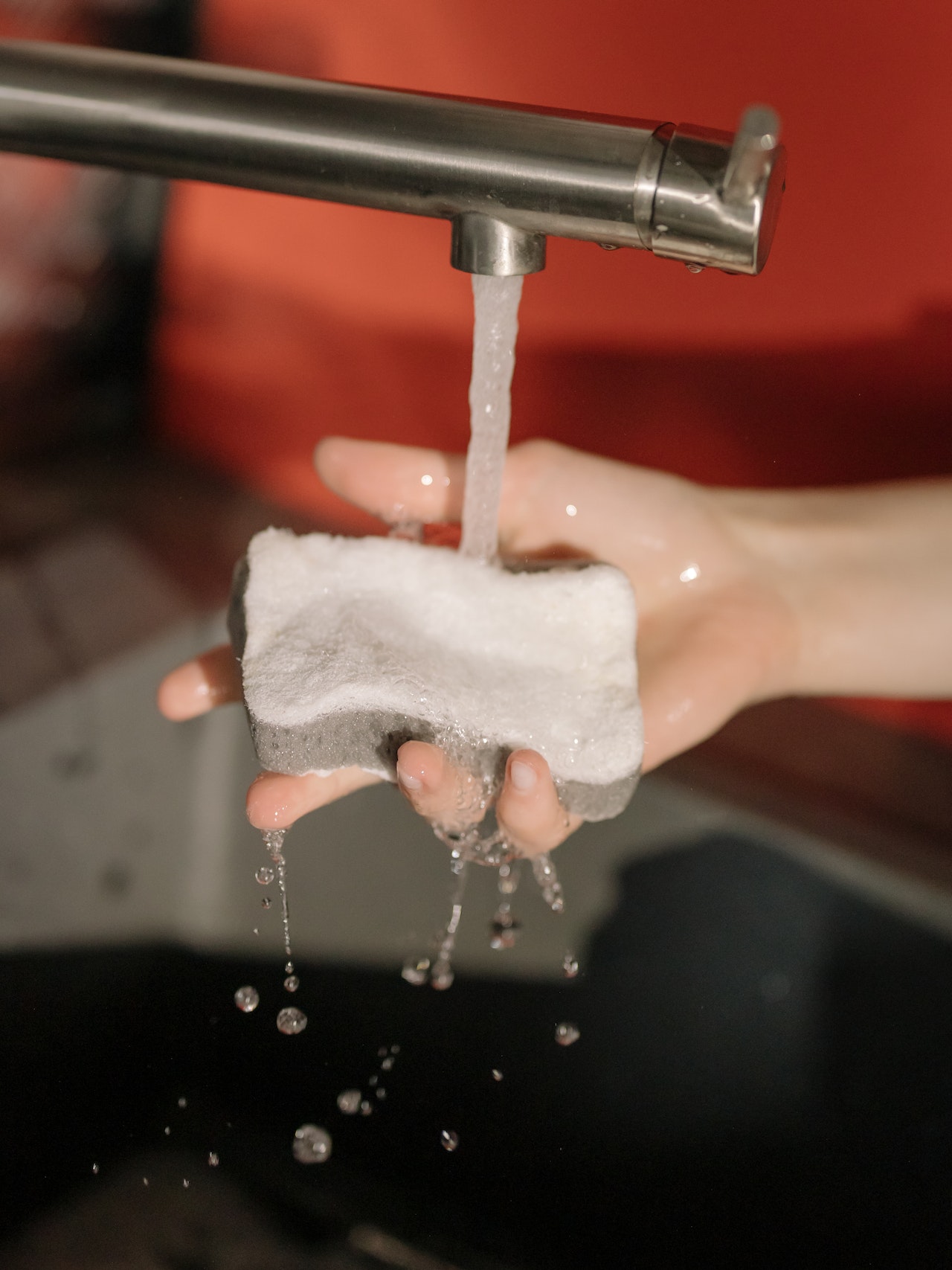 clean kitchen backsplash tiles properly