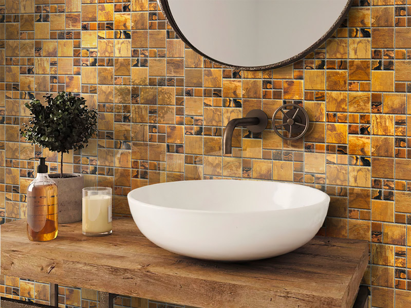 copper tile backsplashes are very popular today