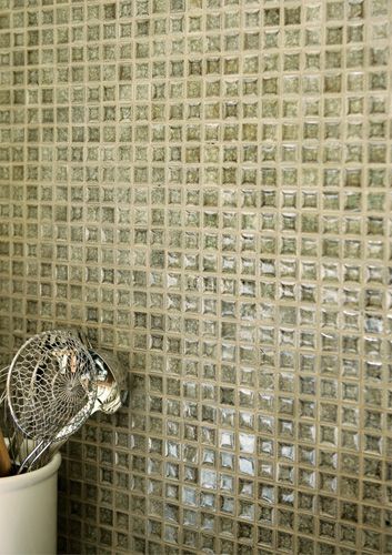 Crackle glass mosaic tile