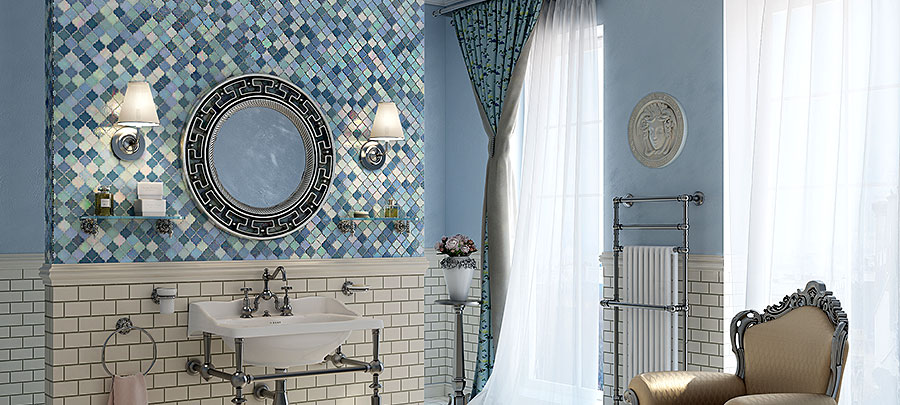 Dentelle Glass Mosaic Tile | Bella Glass Tiles | BELK Tile