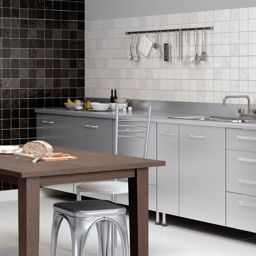 Zellige look kitchen backsplash tile