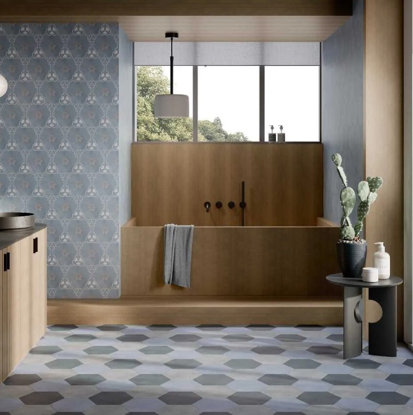 Geometric Shower Wall Tile ideas from BELK Tile Geometric Shower Wall Tile ideas from BELK Tile