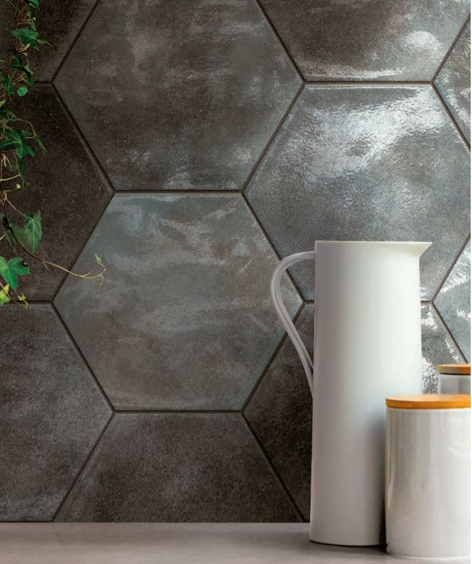 Hexagon Kitchen Tile Backsplashes