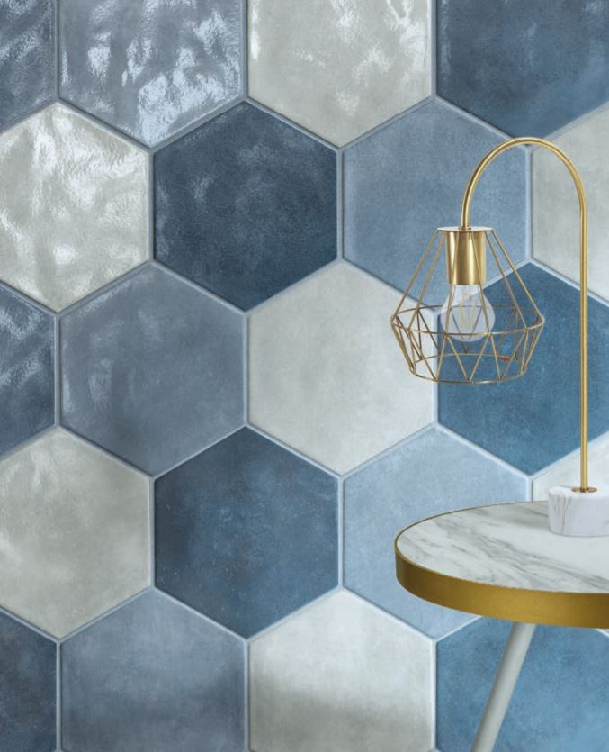 Hexagon Ceramic Wall Tiles