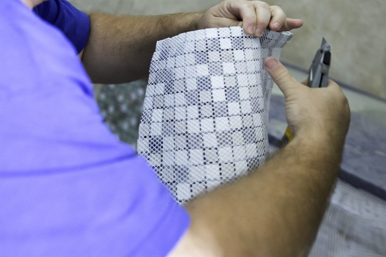 Install Glass Tile Backsplash