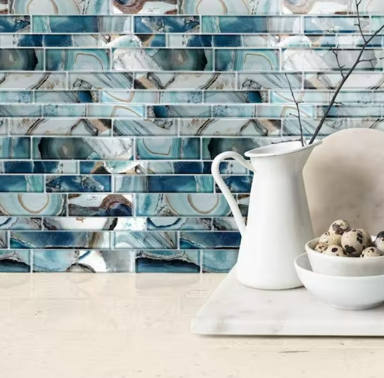 magical forest crystal lagoon glass tiles