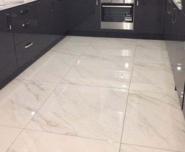 Marble Tile Type of kitchen flooring